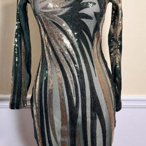 Green Sequins Dress